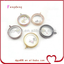 stainless steel living memory glass locket wholesale in china